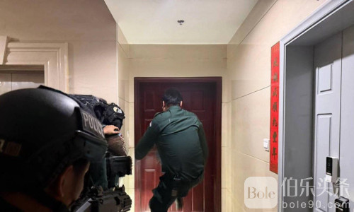 警察直接金刚腿破门！金边钻石岛抓捕行动曝光